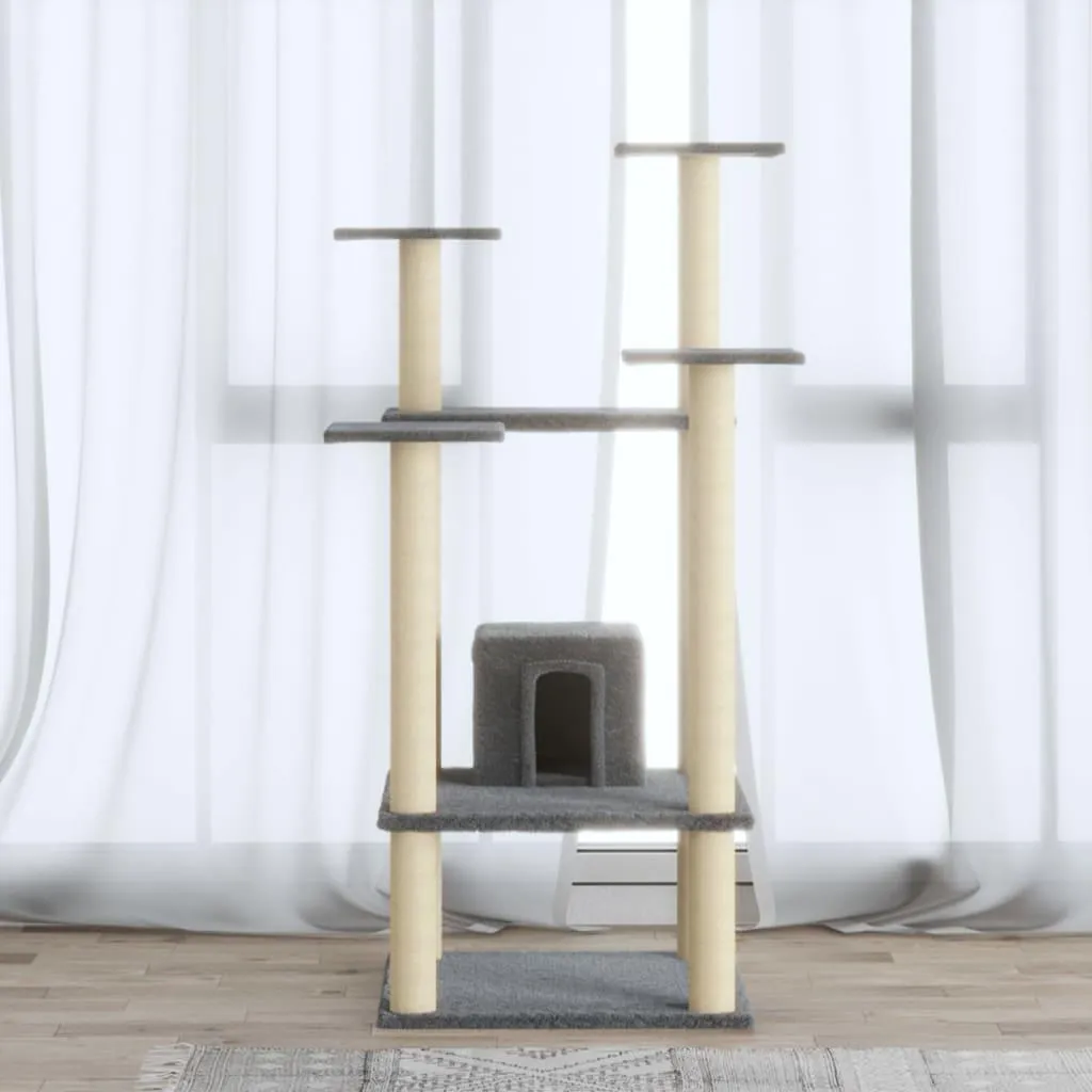 Recensione Graffiatoio vidaXL 110 cm | Sisal e Peluche Grigio Chiaro - 2