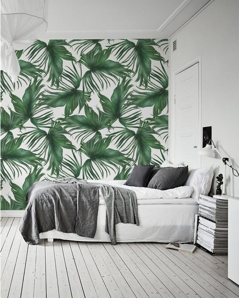 Coloray Fototapete 208x146 cm Vlies-Fototapete - Palmenblätter