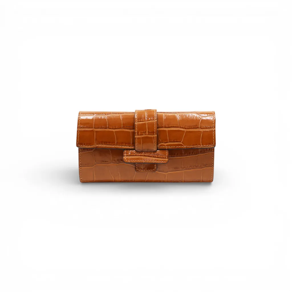 Portefeuille Dean cuir croûte Cheval Florence compact et pratique