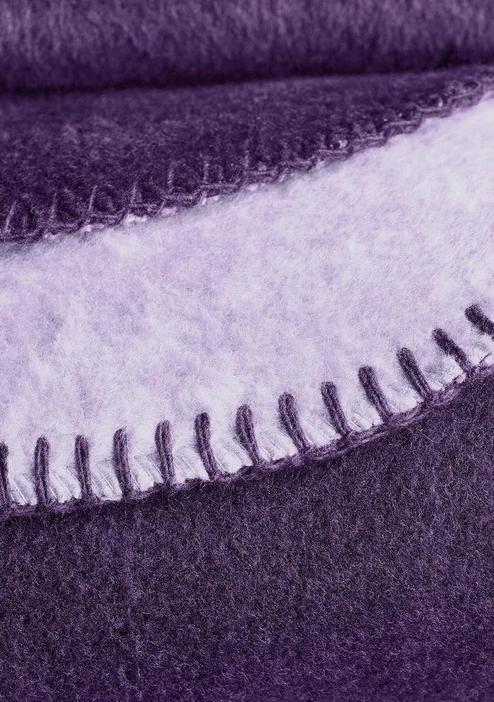 Couverture de salon réversible 150x200 cm - Plaid bicolore en flanelle