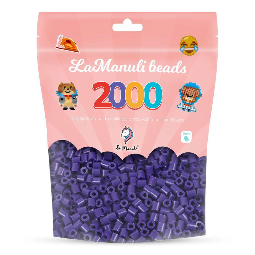 La Manuli 2000 midi iron-on perline viola scuro Ø 5 mm Immagine del prodotto 
