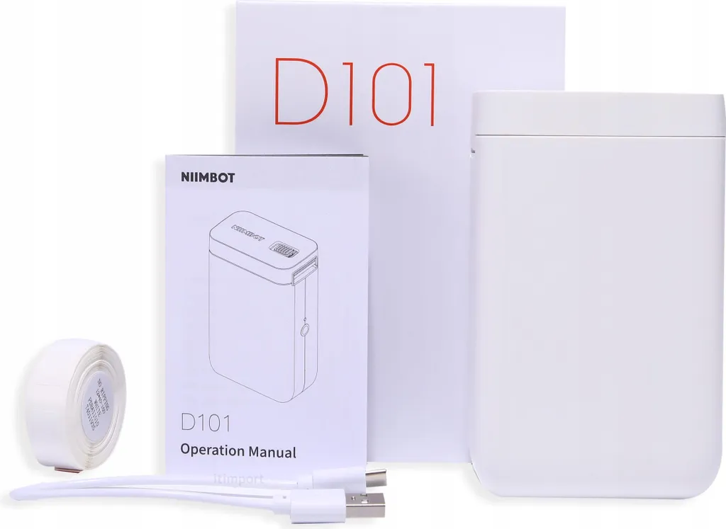 Imprimante d'étiquettes de prix et câbles NIIMBOT D101 Bluetooth