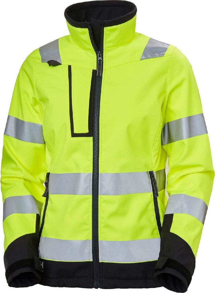 Helly Hansen Damen Softshelljacke W LUNA HI VIS SOFTSHELL JACKET 74098, Farbe:yellow, Größe:M