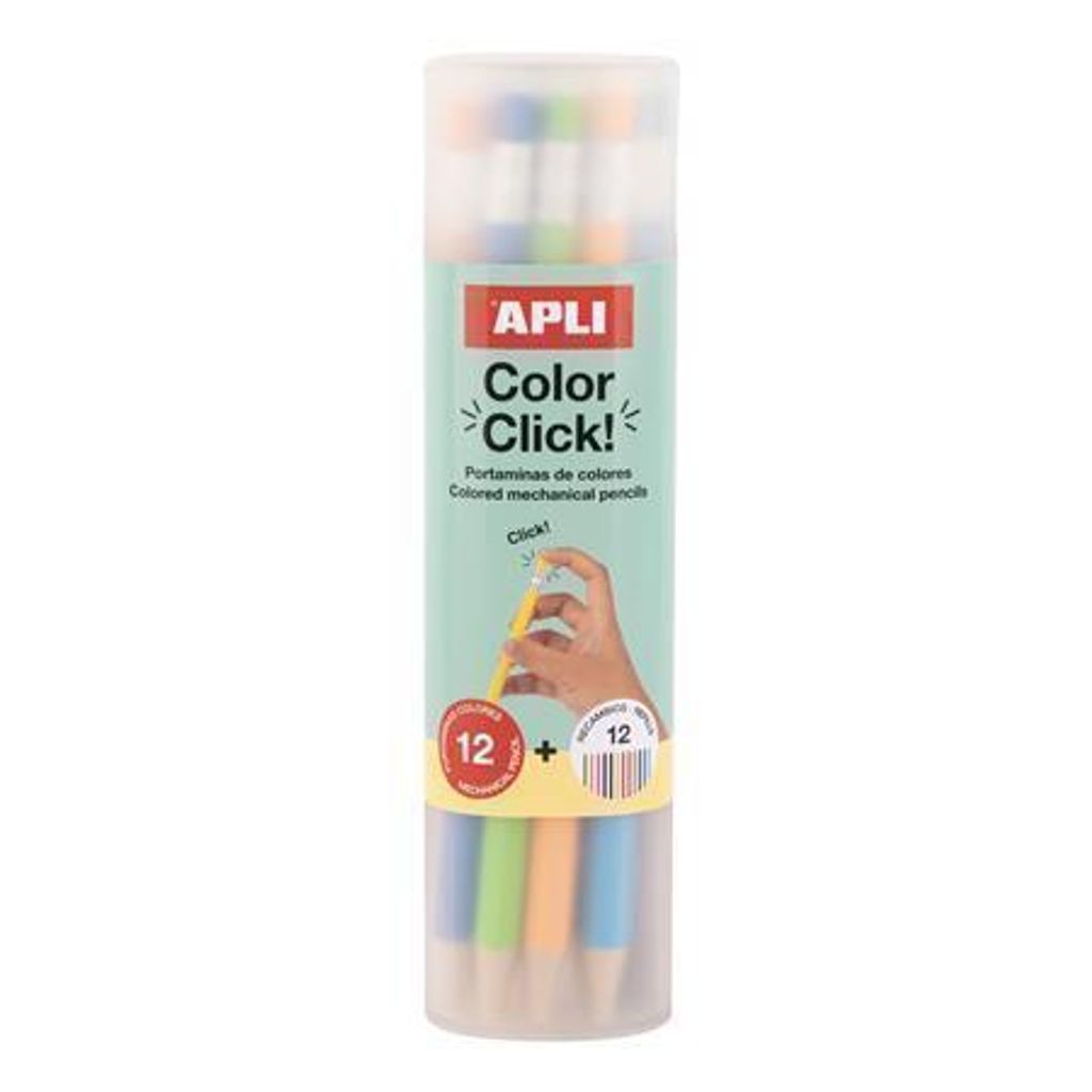 Mechanická pastelka "Color Click", 12 rôznych farieb, sada, Obrázok produktu 