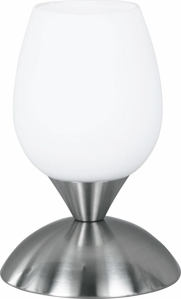 Lampe de table CUP II argent-blanc 1xE14x40W verre, Image du produit 