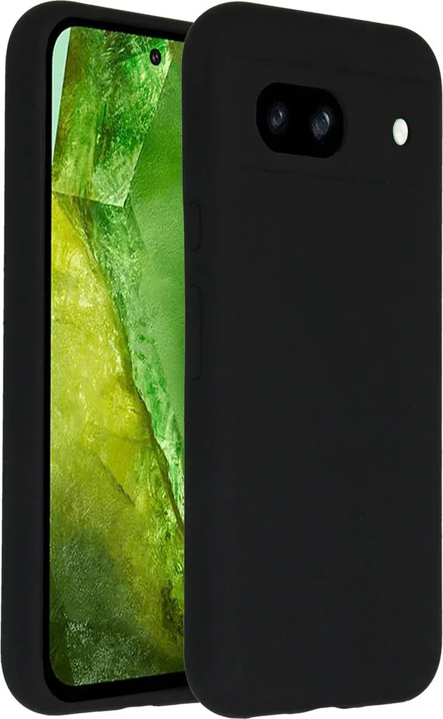 Custodia in silicone liquido Accezz per Google Pixel 8a - Nero