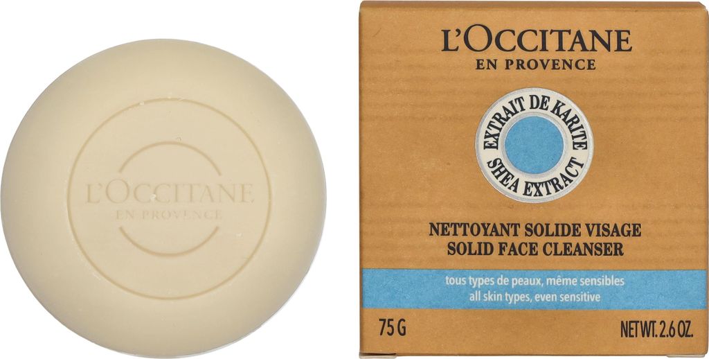 All Skin Types, Even Sensitive L'Occitane Shea Solid Face Cleanser