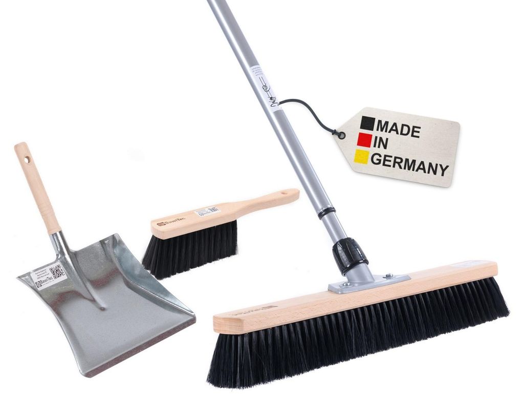 BawiTec Saalbesen Kehrset XL 60cm mit Teleskopstiel Produktbild 