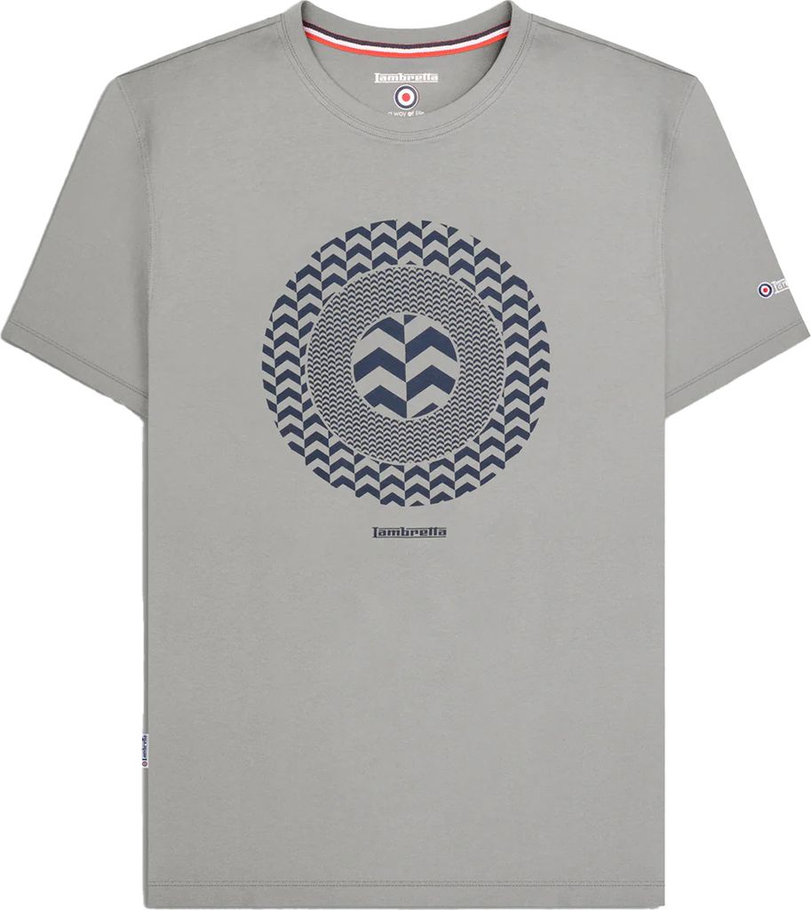 Lambretta - T-Shirt für Herren LB159 (4XL) (Äußerst Grau)