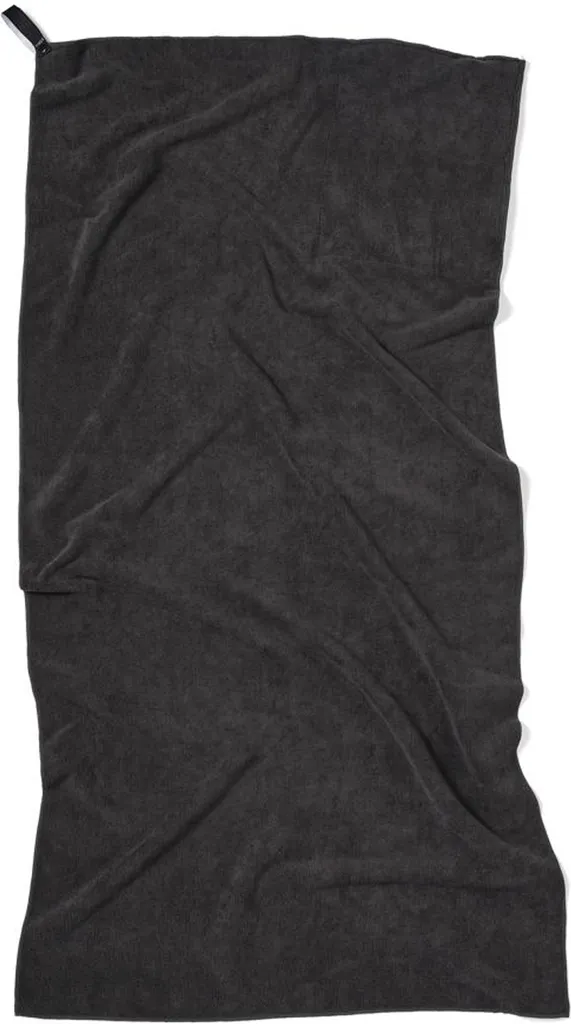 Vinga Active Dry: l'Asciugamano Sostenibile in rPET Nero 140x70