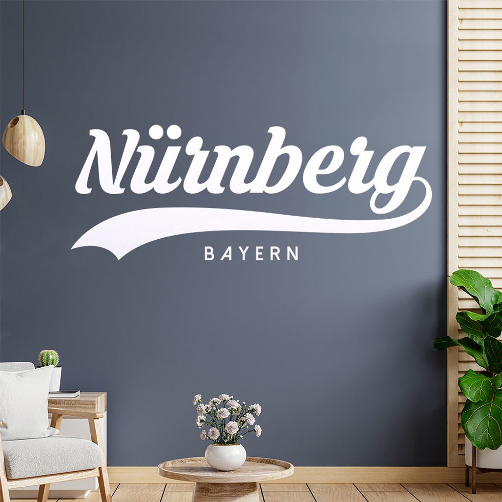 Nürnberg Bayern Wandtattoo Wandaufkleber Wall Sticker - Dekoration, Küche, Wohnzimmer, Schlafzimmer, Badezimmer
