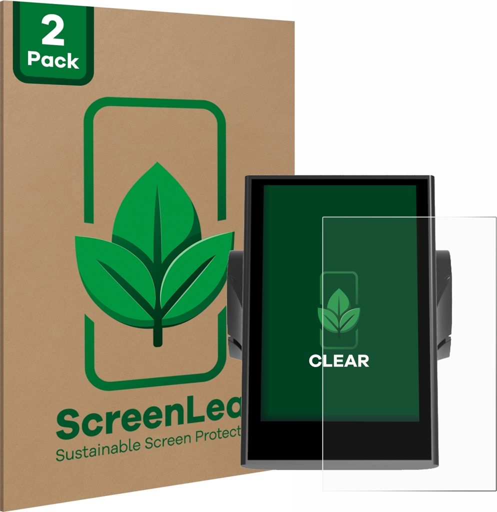 2x ScreenLeaf Schutzfolie für Bafang DP C18 nachhaltiger Displayschutz Display Schutz Folie Klar Transparent