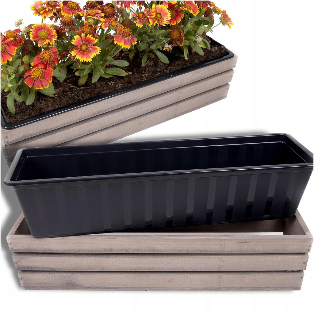 Caisse décorative en bois ECODECO pour fleurs | Caisse en Image du produit 