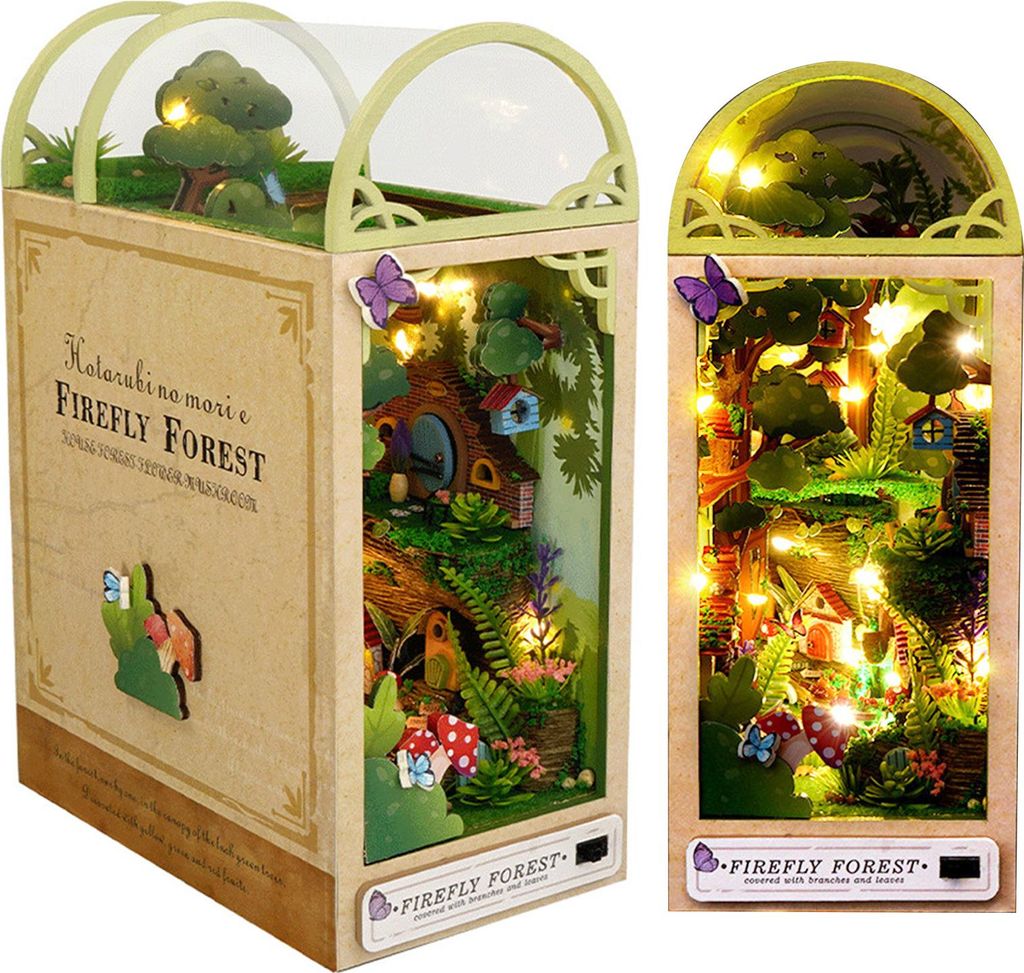 OKWISH DIY Book Nook sada – 3D puzzle dřevěný domeček v Obrázek produktu 