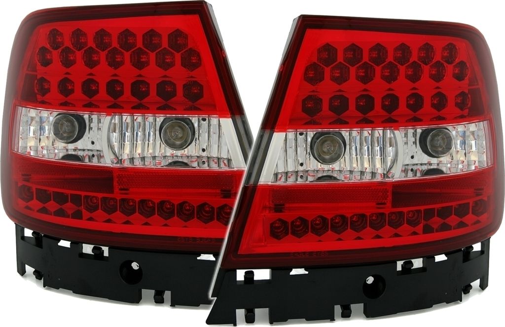 Eagle Eyes LED Rückleuchten Set in Rot Weiss für Audi A4 B5 Limo, Bj. 1994-1999