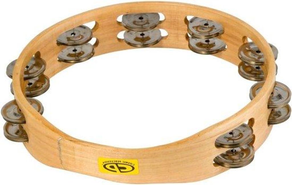 Holper 10 Zoll CP Holz mit Jingles - Handpercussion Instrument
