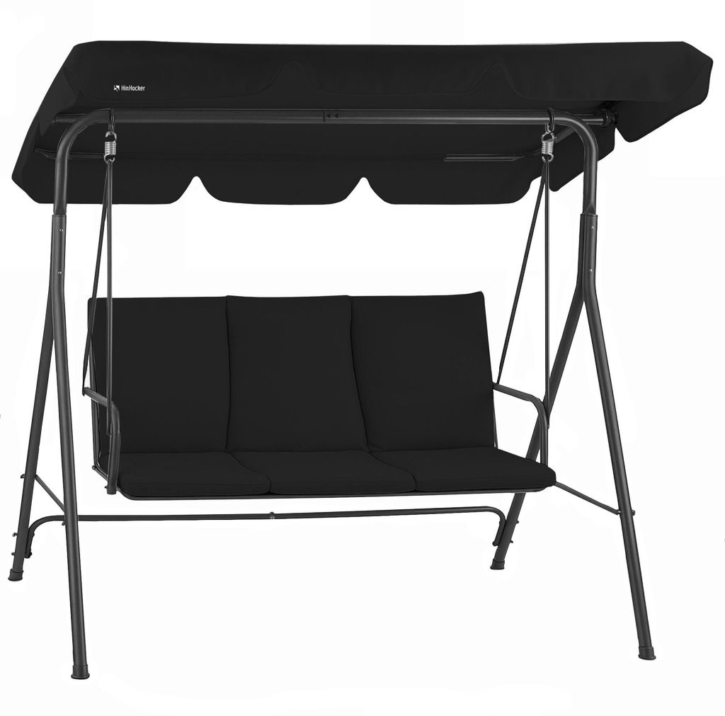 HinHocker Hollywoodschaukel 3-Sitzer mit Sonnendach, Produktbild 