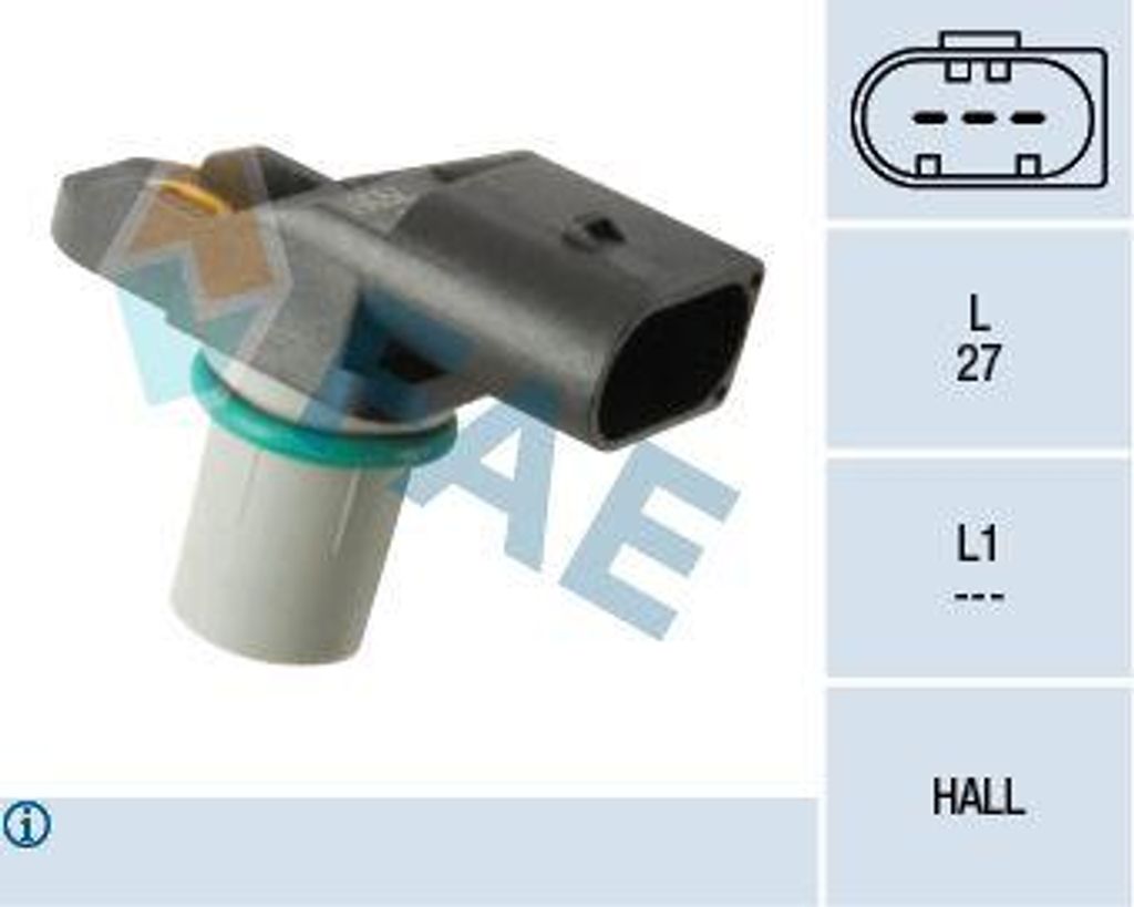 FAE 79361 Nockenwellenpositionssensor OE 13622247878 kompatibel mit 3er E46, 5er E39, 5er E60, 5er E61, 7er E38, 7er E65, X3, X5, Omega