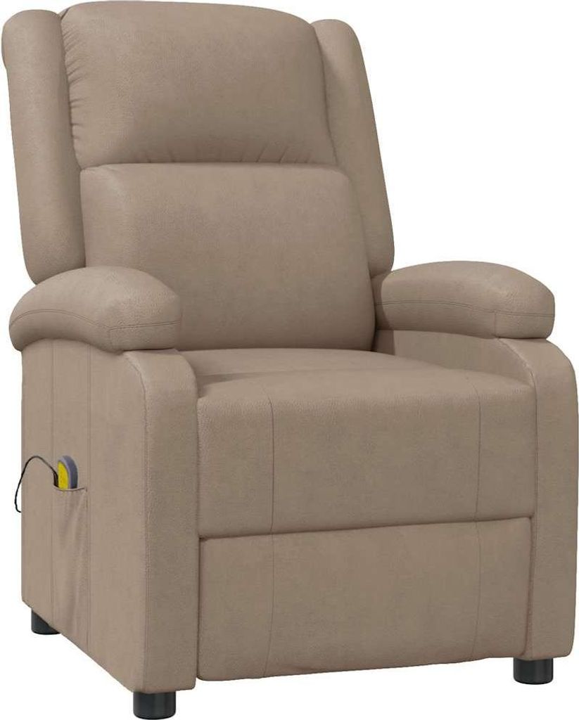 vidaXL Massagesessel Cappuccino-Braun Kunstleder