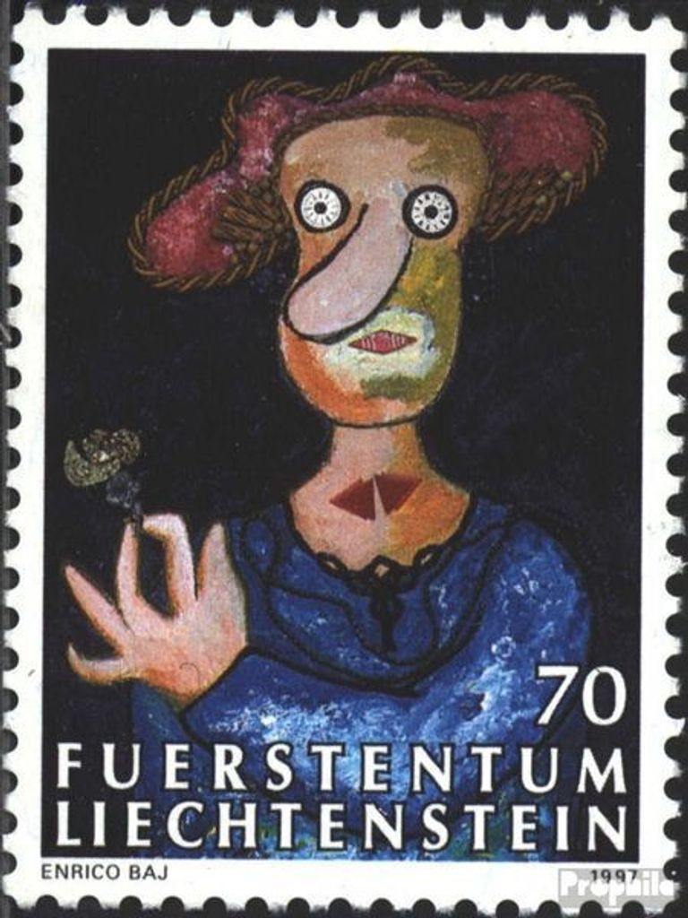Briefmarken Liechtenstein 1997 Mi 1158 (kompl.Ausg.) gestempelt Zeitgenössische Kunst