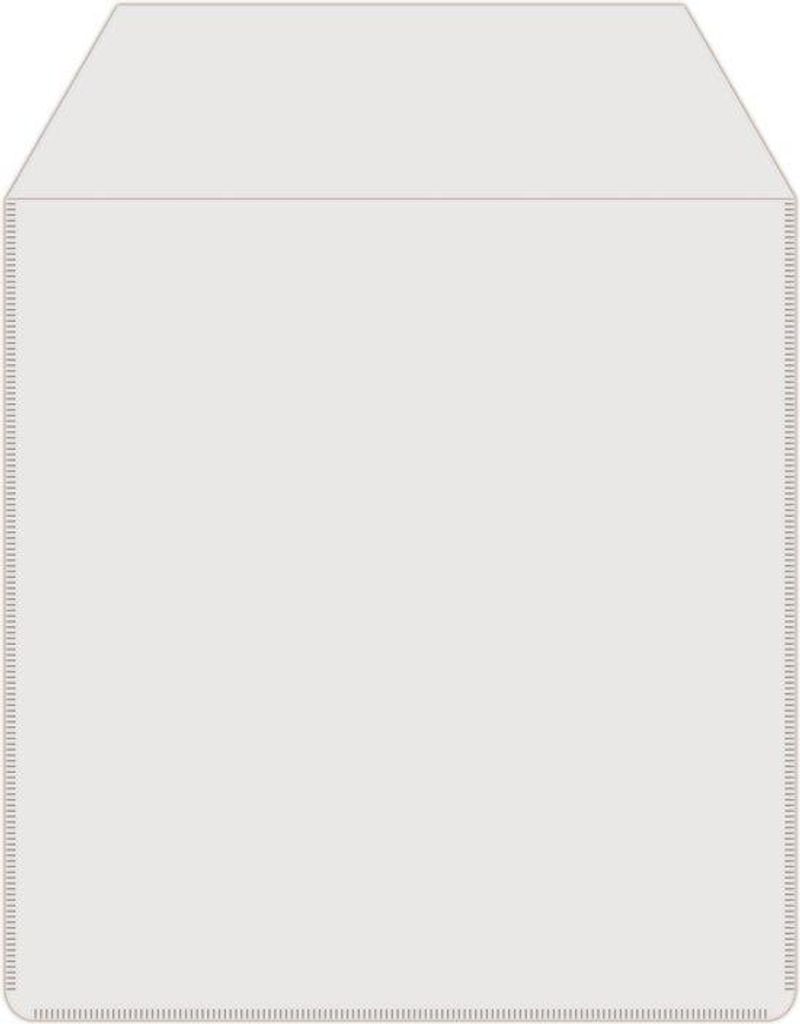 MediaRange | CD/DVD | Plastic | Hoesjes | Venster | Plakstrip op Flap en Rugzijde | 50 Stuks