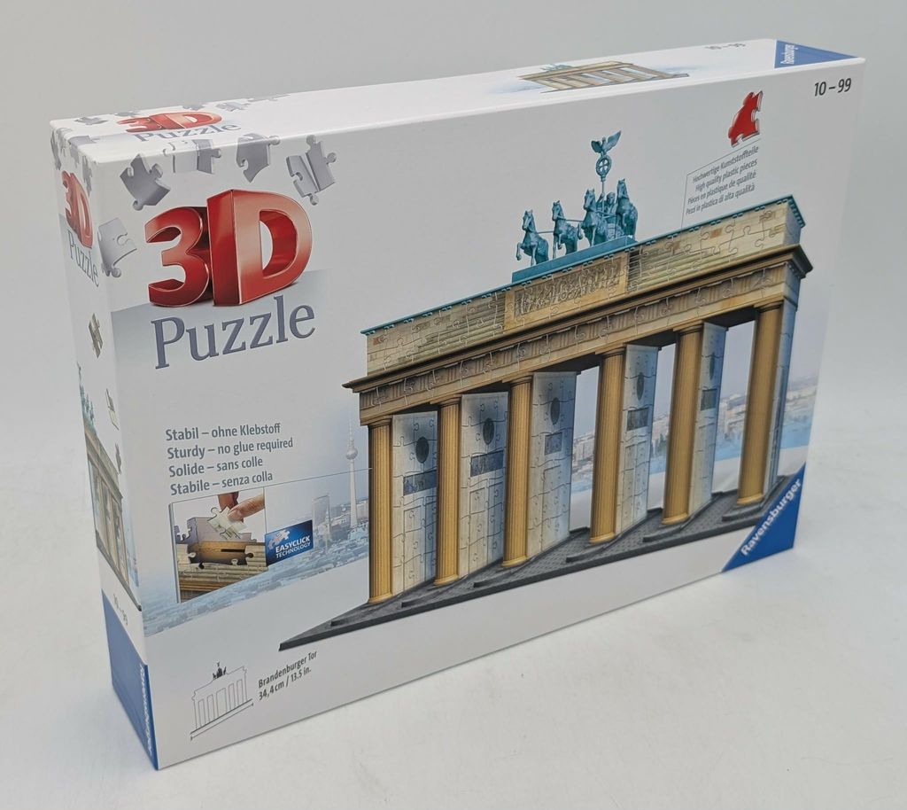 324 Teile Ravensburger 3D Puzzle Bauwerk Brandenburger Tor Produktbild 