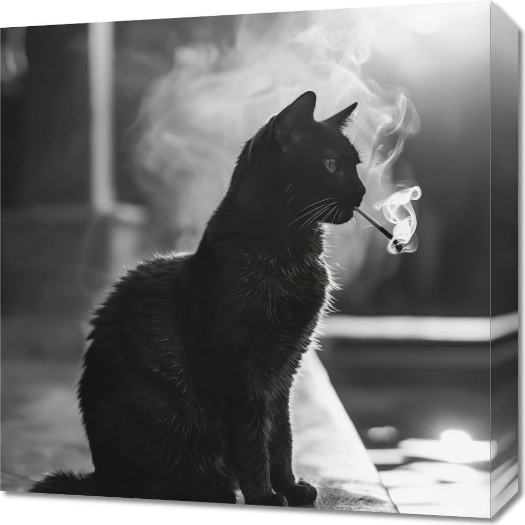 Bild 50x50cm Katzenpause