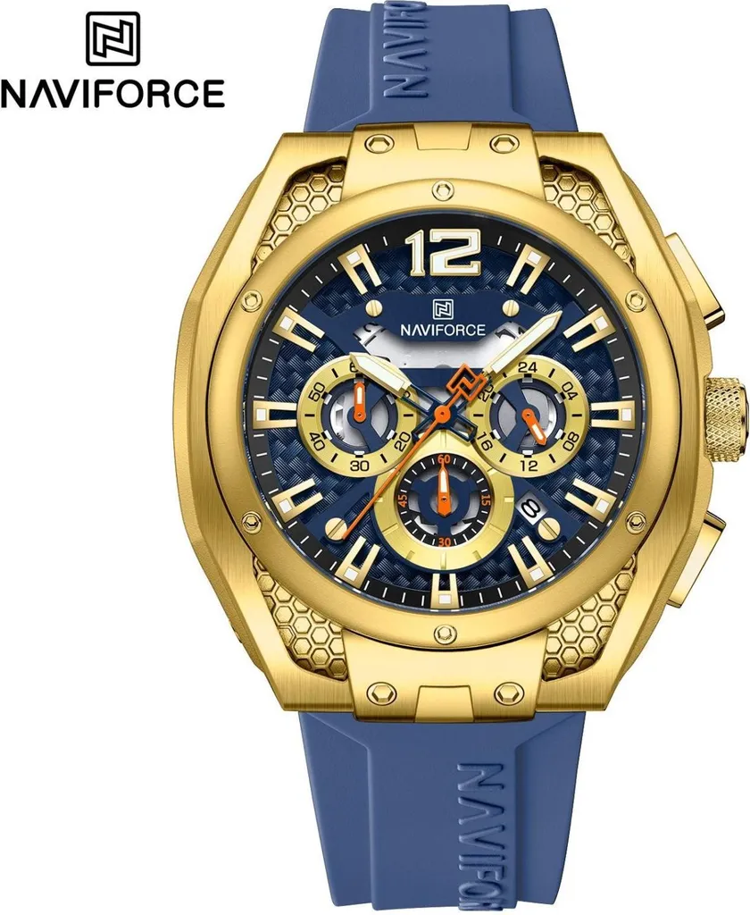 NAVIFORCE MA-38613 Blu Oro - L'Orologio per l'Uomo che Non si Ferma