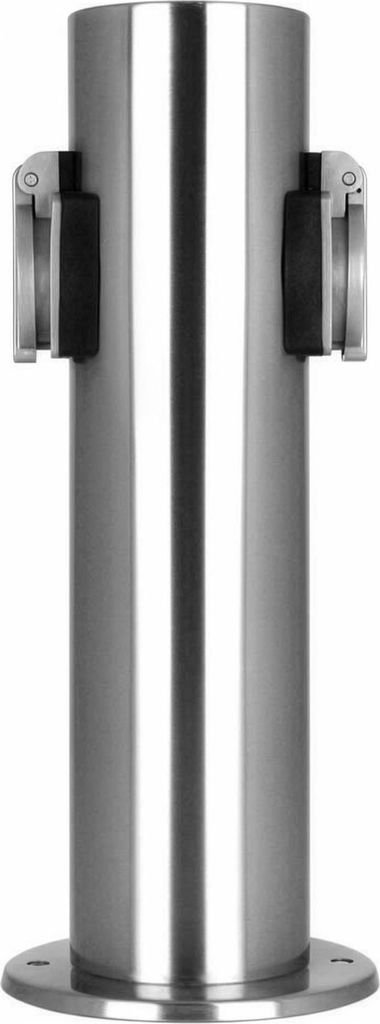 Grafner® Edelstahl Steckdosensäule mit 2 Außensteckdosen Produktbild 