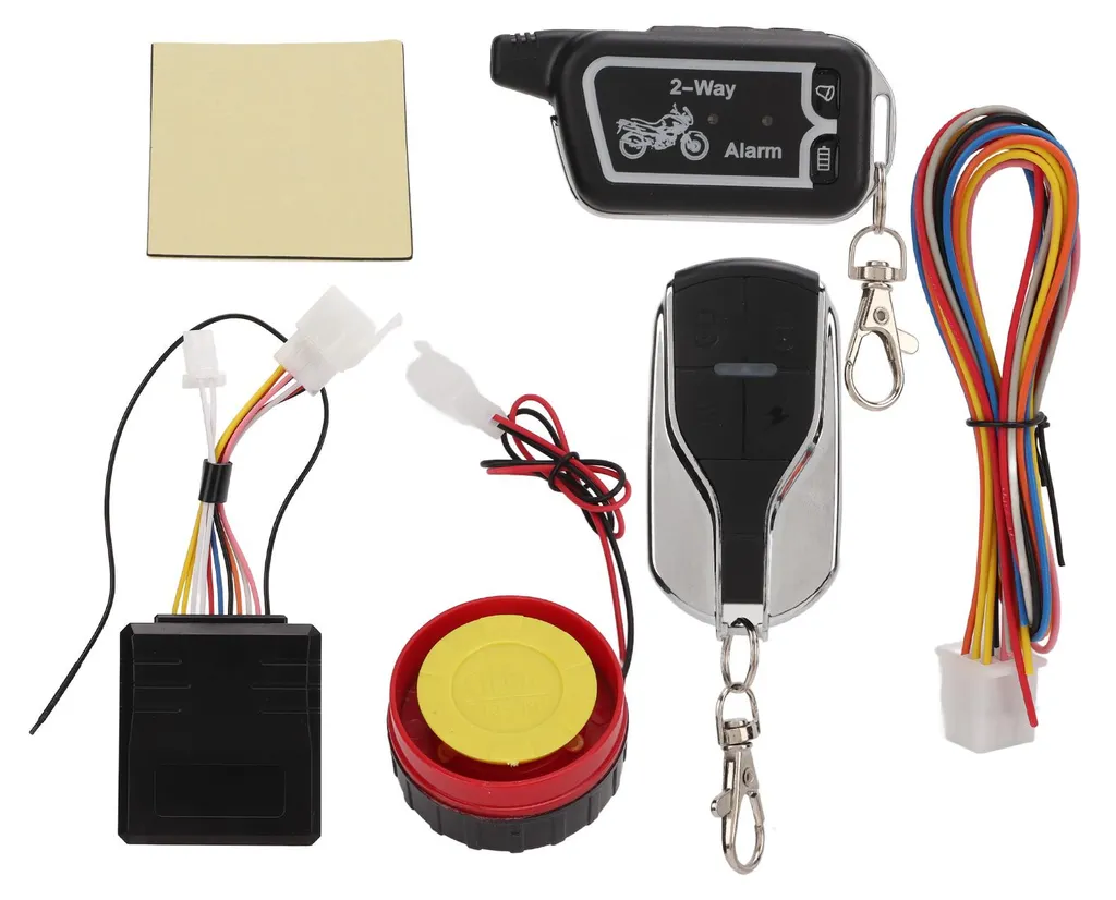 Protection moto bidirectionnelle : Alarme avec télécommande et LCD