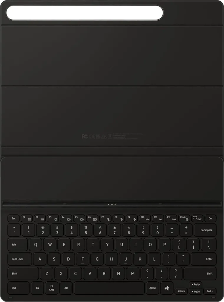 Samsung Book Cover Keyboard Slim EF-DX820 per Galaxy Tab S10+ | S9+ | S9 FE+, QWERTZ, Tedesco, Touchpad, Samsung, Galaxy Tab S10+, Galaxy Tab S9+, Galaxy Tab S9 FE+, Nero
