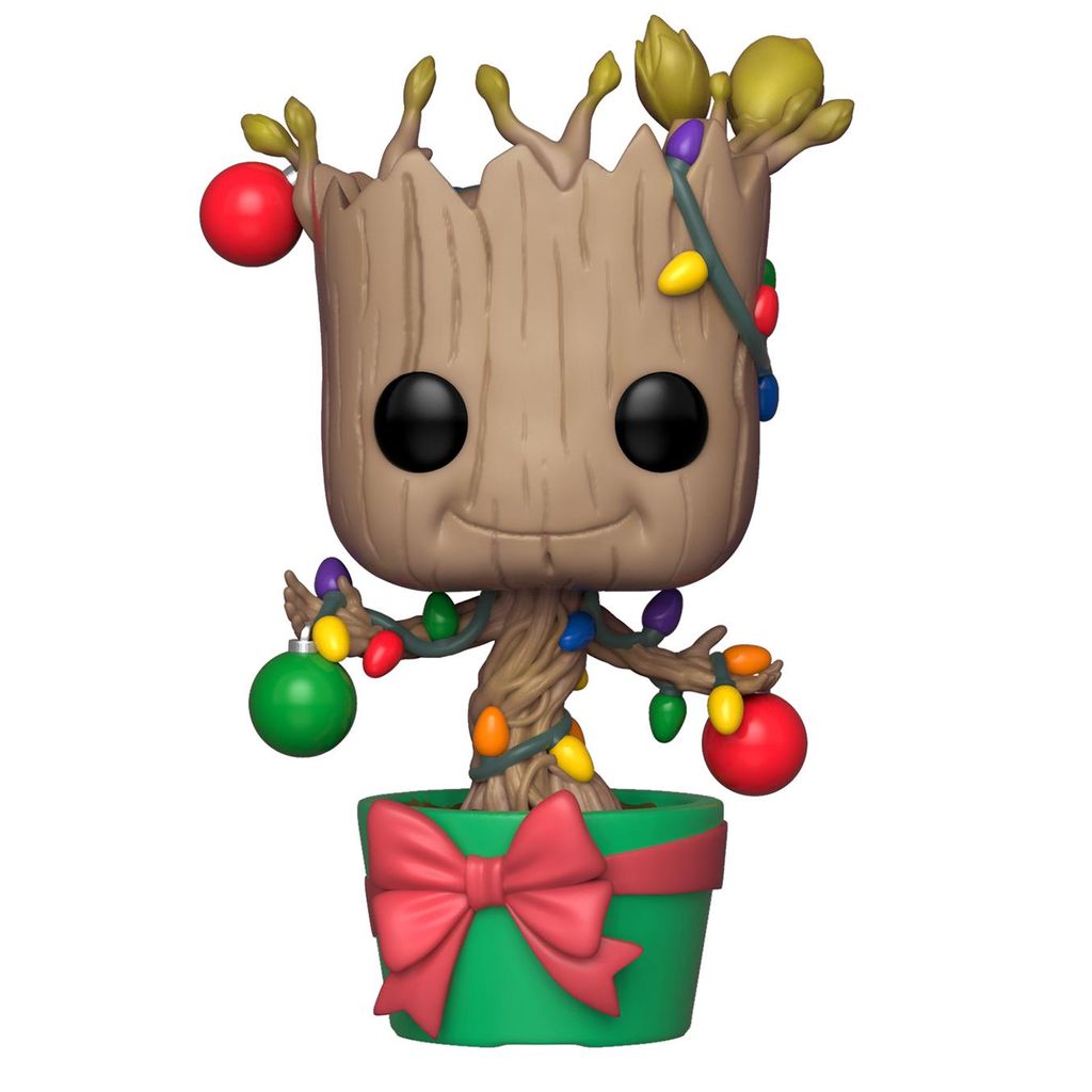 Funko Pop! Marvel Groot Świąteczny z Lampkami i Ornamentami Obrázok produktu 