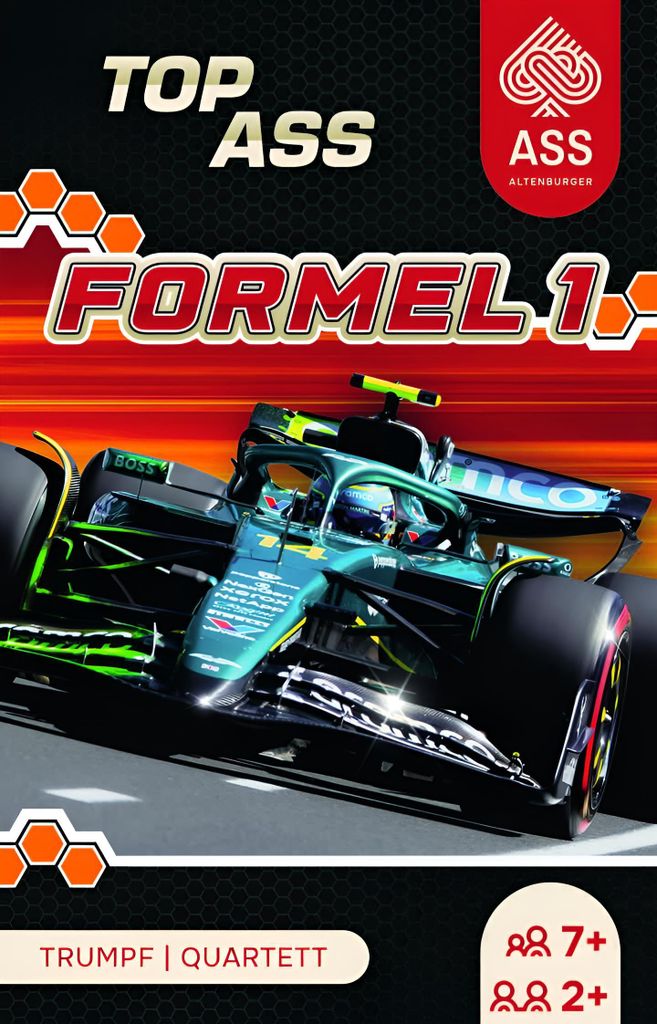 TOP ASS Formel 1 Quartett Rennspiel mit Jokerkarten Produktbild 