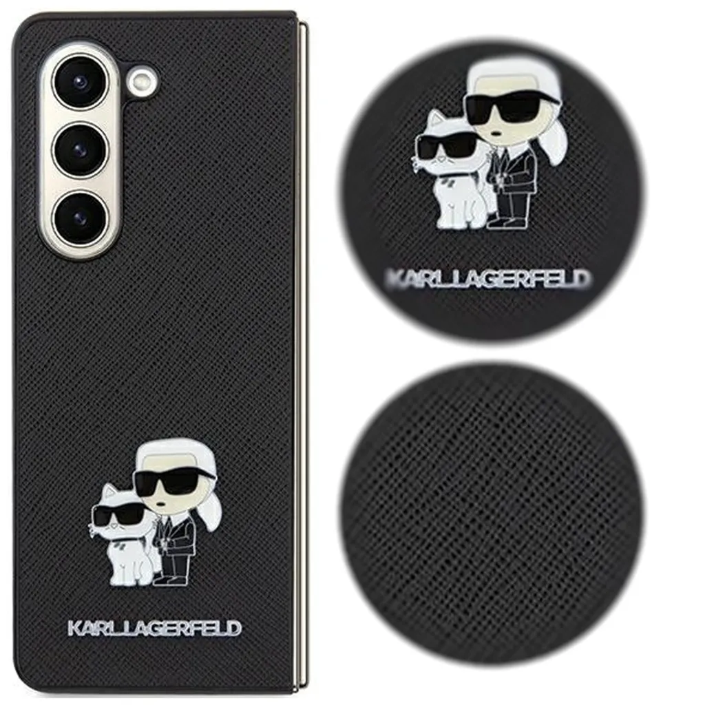 Custodia Samsung A35 Karl Lagerfeld Saffiano Pin - Colore Nero - 4