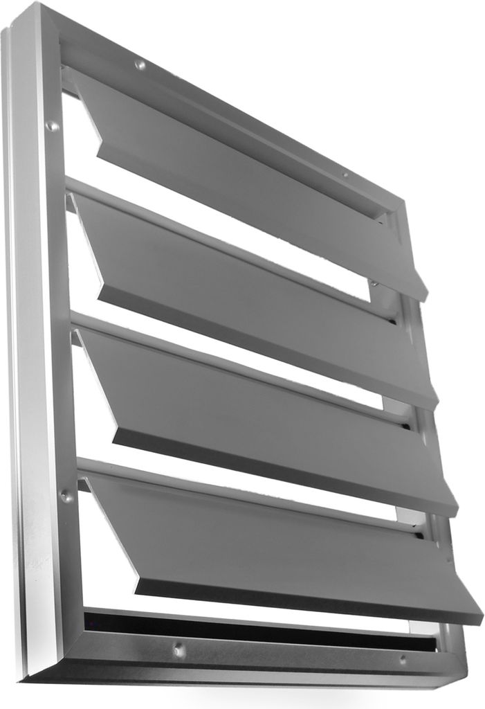Überdruck Abluftgitter LG 4646 GL Lamellengitter Alu 455 x 455mm Lüftungsgitter