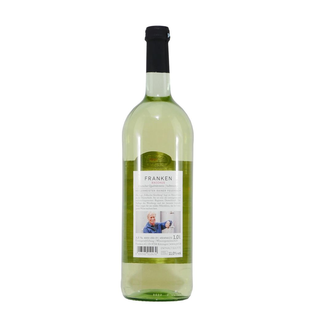 Wein Franken Bacchus QbA Weißwein | Weißweine