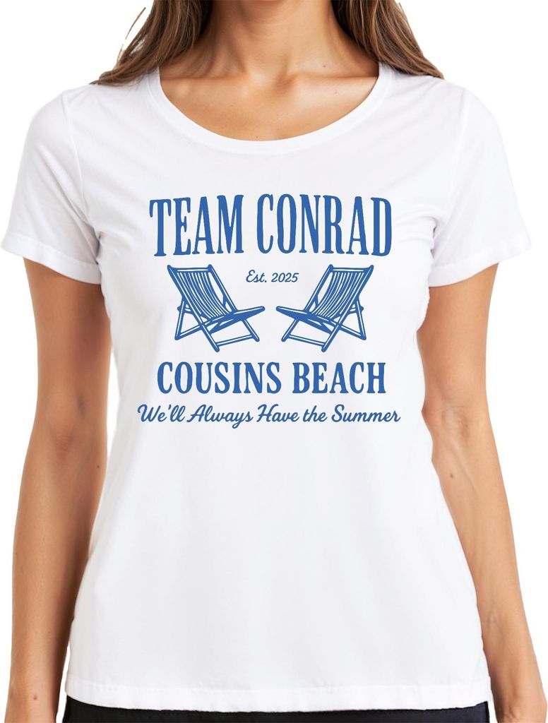 Team Conrad Cousins Beach We'll Always Have Summer I got pretty Damen T-Shirt, Weiß, S
