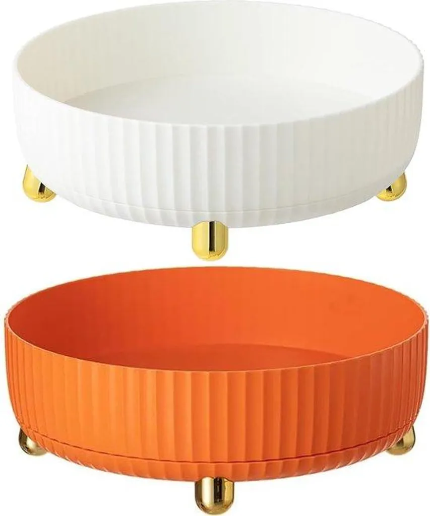 Organiseur de placard cuisine et salle de bain blanc/orange malin