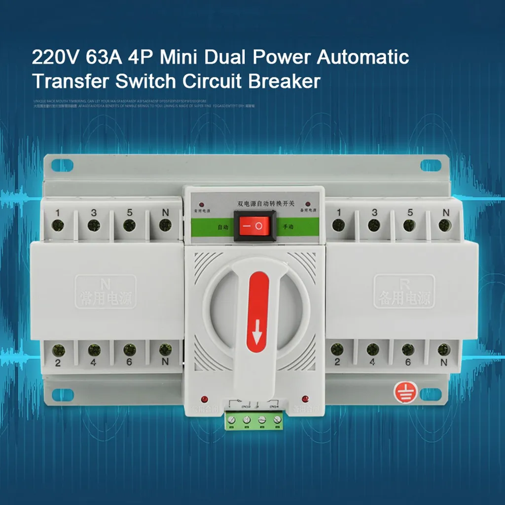 Interrupteur de transfert automatique double puissance 220V 63A