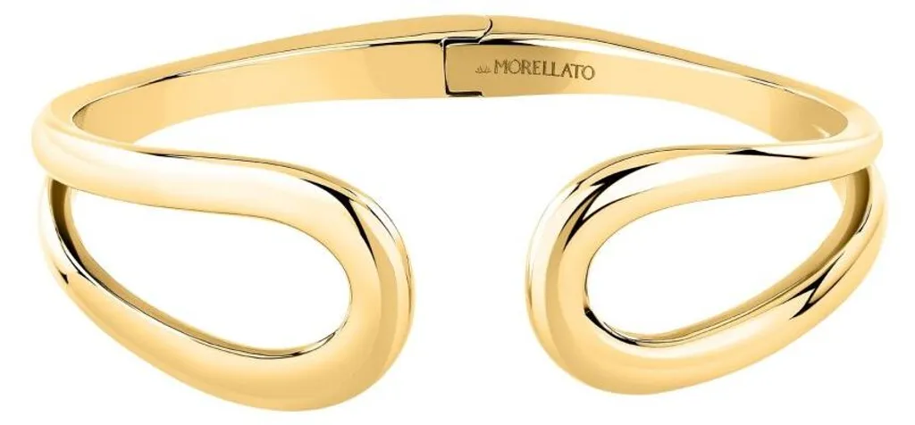 Bracelet jonc rigide en acier doré pour femme - Modèle SAYP22 56mm