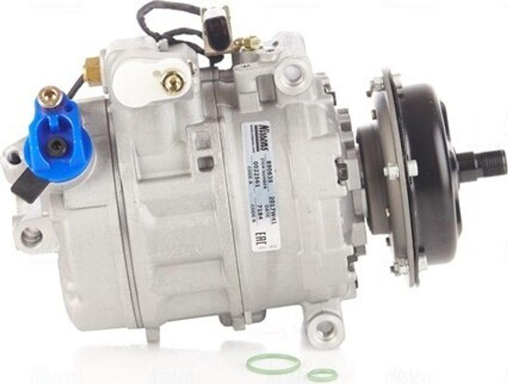 NISSENS 890635 Klimakompressor OE 3D0820805B kompatibel mit Multivan V, Phaeton, Touareg, Transporter V