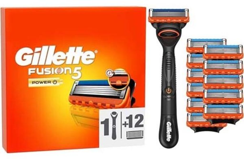 Gillette Fusion5 Power Rasierer, 12 Ersatzklingen Produktbild 