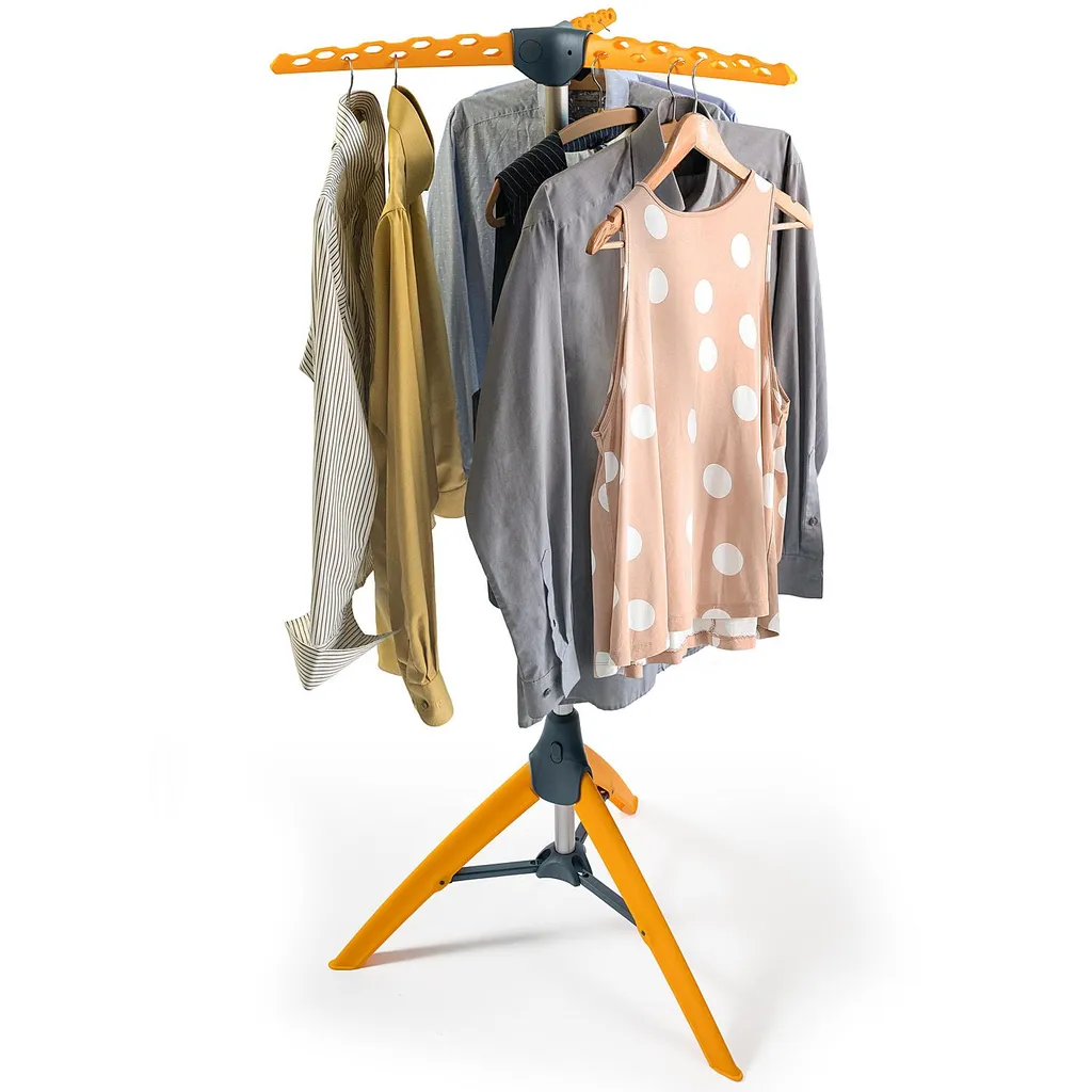 Sèche-linge Vertical Pliable Tatkraft PALM Orange Capacité 42 Cintres