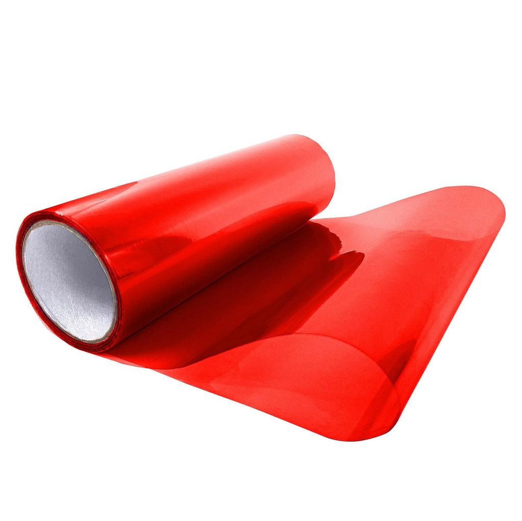 Scheinwerferfolie 30x50 cm - Rot - Rückleuchtenfolie aus robuster Polymerfolie - Blinkerfolie selbstklebende zum Schutz vor Kratzern und Witterung...