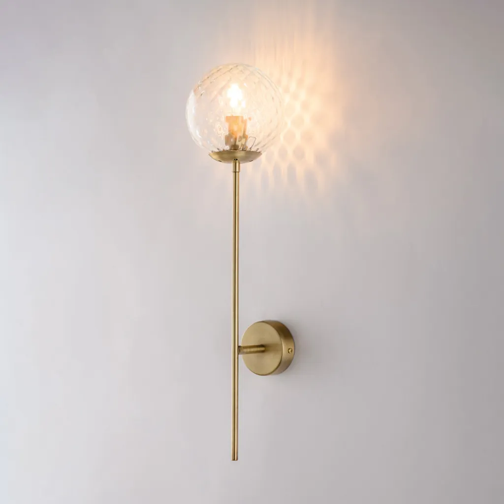 Applique en fer bronzé 1 lumière Demetra design artisanal 17cm P.