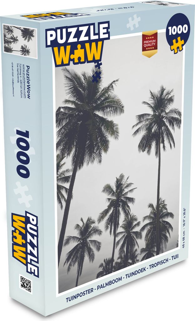 MuchoWow Puzzle 1000 Teile Palme - Tropisch - Natur - Spielzeug - Alt und Jung - Spiele - Puzzeln