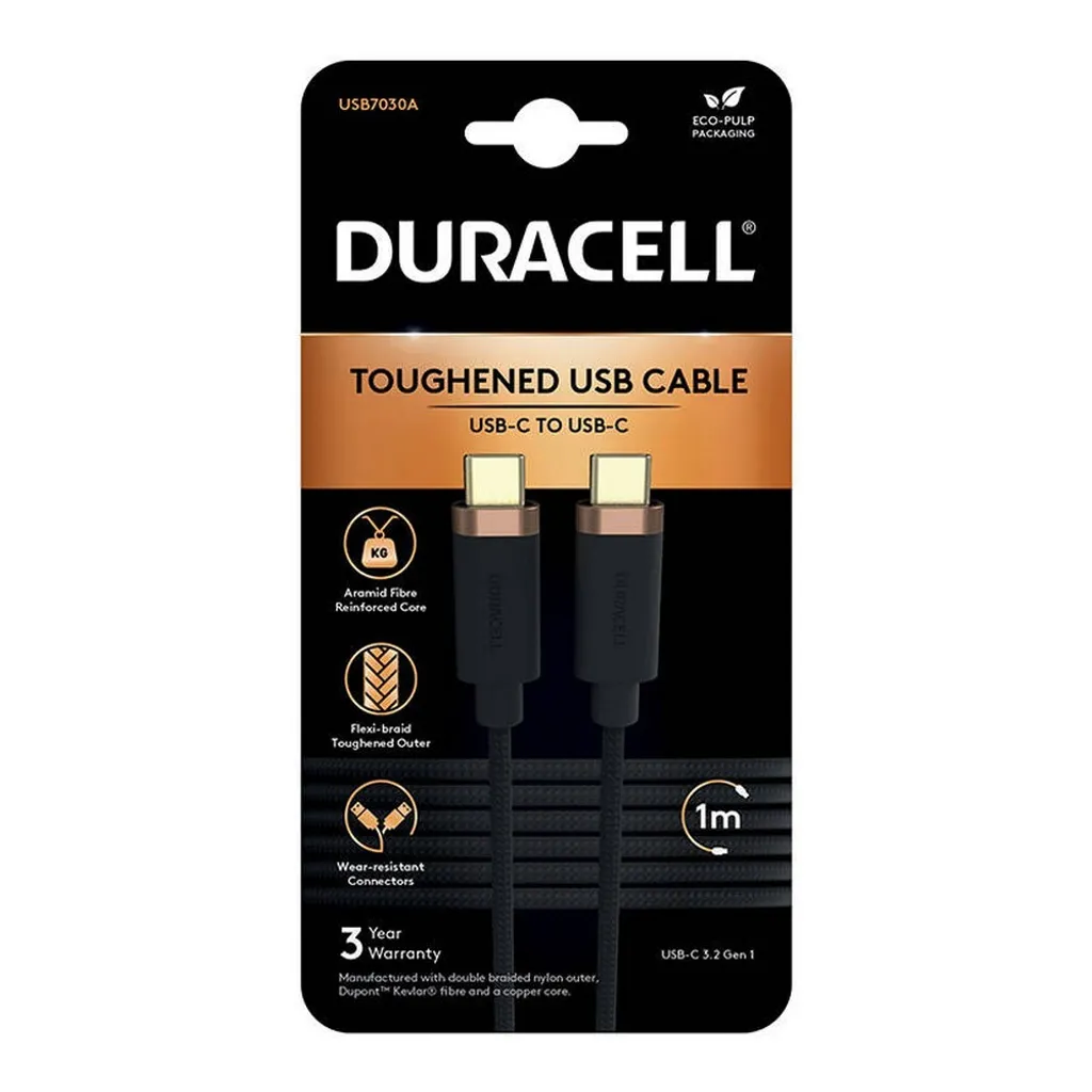 Câble USB Duracell USB7030A Robuste pour Transfert de Données Rapide - 2