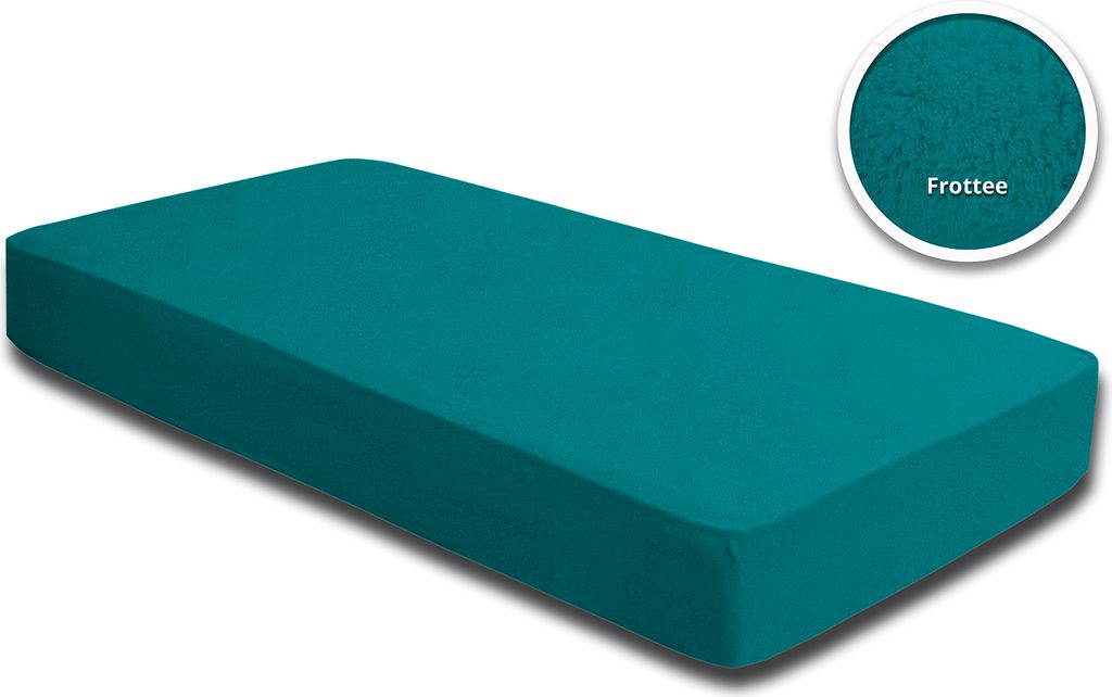 2er Pack Frottee Spannbettlaken Spannbetttuch 90x200 Produktbild 