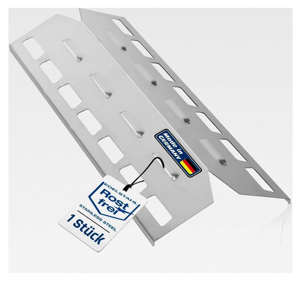 Edelstahl Brennerabdeckung für Landmann Cool Black 4.1 MaxX - Größe: L=35,6 x B=13,7 x H=2,6 cm (Bitte vor dem Kauf prüfen!) - 1 Stück Flammen...