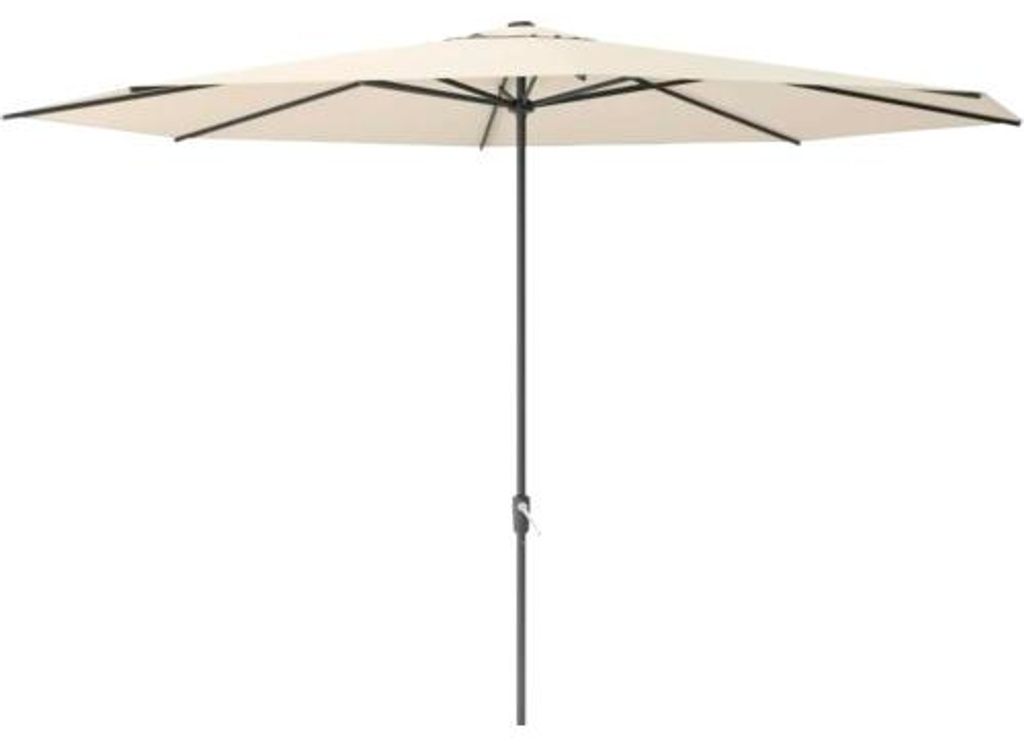 Mittelstockschirm SOLUNA Nancy Ø 400 cm ecru mit UV-Schutz Produktbild 